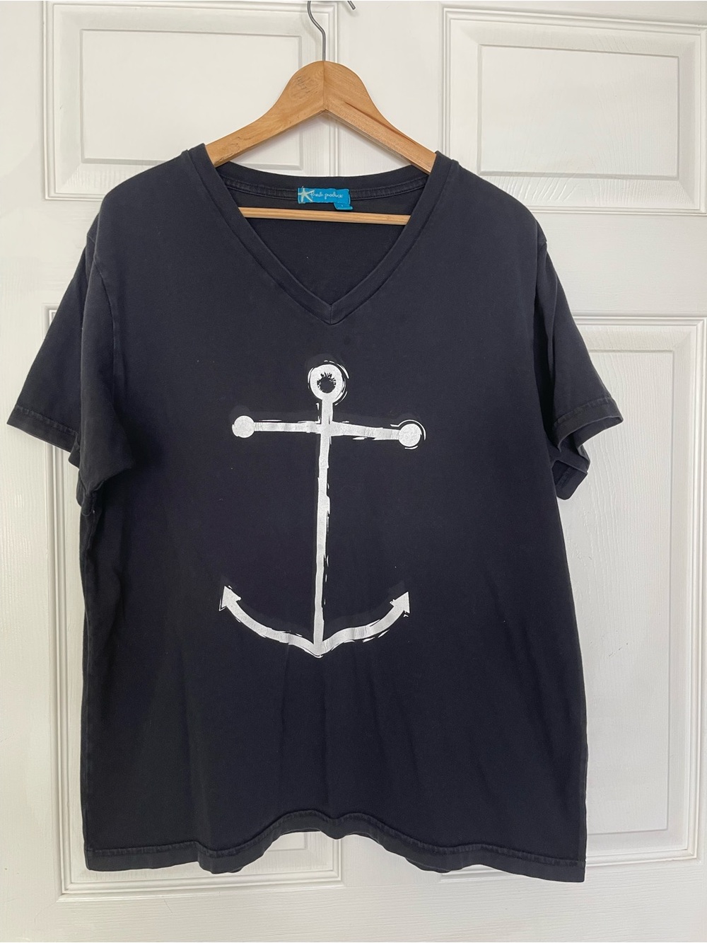 Black Womens TShirt Anchor design- Resort Vacation Boating Sailing